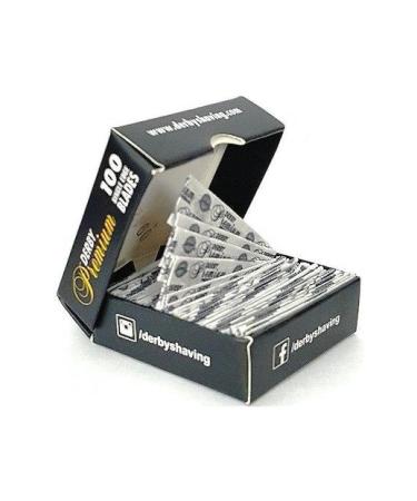 DERBY Barber Razor Premium Single Edge Blade 100 Count SR-05298 (5 Pack) - High-Quality Blades for Barbering Needs - Buy Online on GoSupps.com