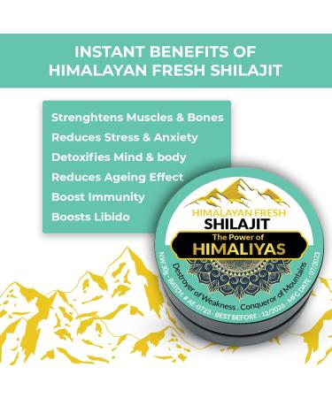 Authentic Himalayan Shilajit Resin 30g Gold Grade | 100% Pure with Herbal Extracts | Energising & Detoxifying Formula | Rich in 85+ Minerals - Buy Online on GoSupps.com