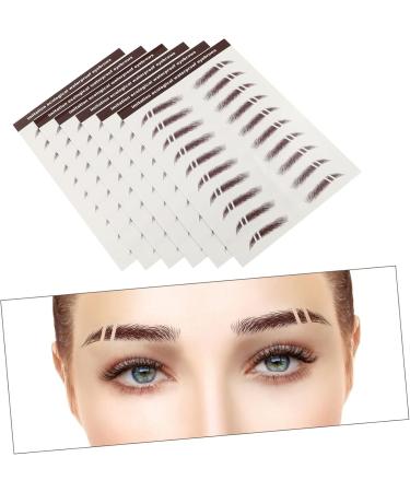 NOLITOY Makeup Gadgets 24 Pcs Eyebrow Stickers Hair Lady Tools Imitation Eyebrow Tattoos Transfer Stickers Water Proof 3d mediumx4pcs Brownx4pcs - Buy Online on GoSupps.com