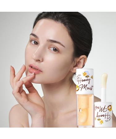  LINGJIONG Long Lasting Moisturizing Lip Oil Clear Lip Oil for Dry Lips - Buy Online on GoSupps.com