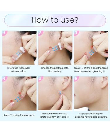 Invisible Face Lift Tape - 40 PCS V-shaped Wrinkle Patches for Instant Face Lifting and Makeup Enhancement - Waterproof and Hide Facial Wrinkles - Buy Online on GoSupps.com