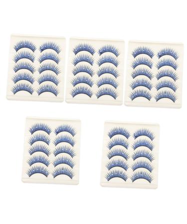Beatifufu 25 Pairs Cosplay Lashes Rhinestone Eyelashes Natural False Eyelashes Colored Lashes Fake Eyelashes Colored Eyelashes Soft Thick Lashes Soft Light Fake Lash 5d False Eyelashes Fiber
