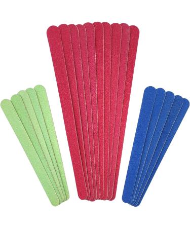 20 Pieces Nail Files 100/180 Grit Double Sided Nail Care Tools Manicure Pedicure for Home and Salon Use - Buy Online on GoSupps.com