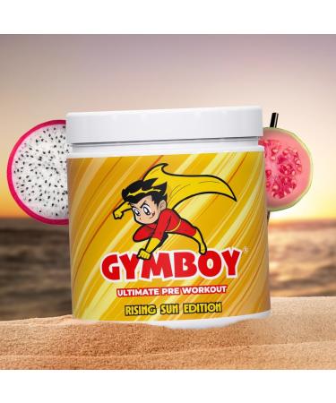 GYMBOY Ultimate Pre Workout - Rising Sun Edition (Dragon Fruit Guava Prickly Pear) 392g | Best International Shipping - Buy Online on GoSupps.com