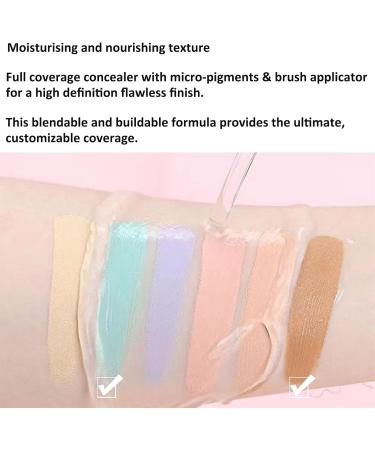 Waterproof Green Full Coverage Concealer - Long Lasting Dark Circle and Blemish Corrector - 1.00g (Pack of 1) - Buy Online on GoSupps.com