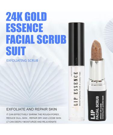 Lip Scrub Exfoliator & Moisturizing Serum Kit - Hydrating Lip Care Set for Repair and Gloss - Buy Online on GoSupps.com