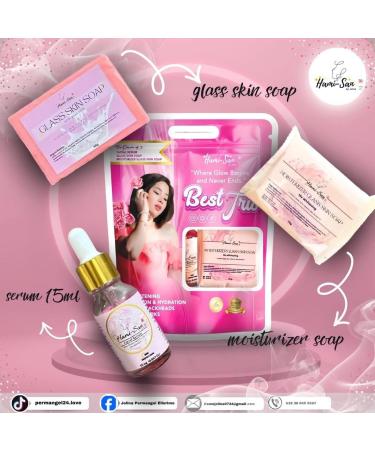 Hami-San Best Trio Skincare Set Glass Skin Soap Moisturizer Facial Serum - Buy Online on GoSupps.com