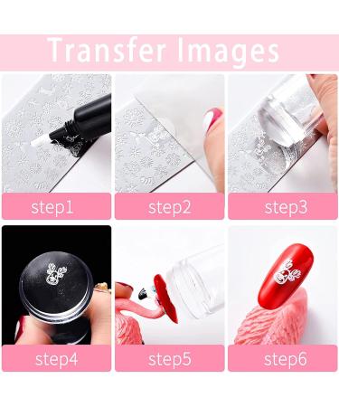 Niceneeded 4PC Nail Art Stamper Kit - Clear Jelly Stamper with Double Silicone Head & Scraper - Transparent Soft Stamp with Lid for Perfect Nail Designs - Buy Online on GoSupps.com