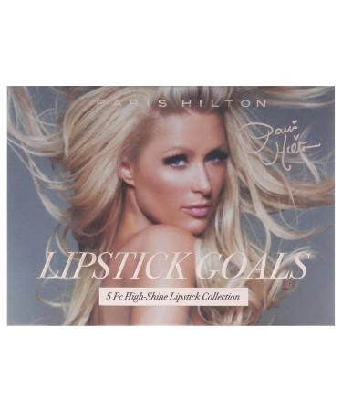 Paris Hilton High-Shine Lipstick Collection - All-Day Wear Pink & Red Lipstick Set for Women - 5 Pcs - Buy Online on GoSupps.com