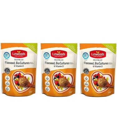 Linwoods | Flaxseed Bio Cultures & Vit D | 3 x 360g - Buy Online on GoSupps.com