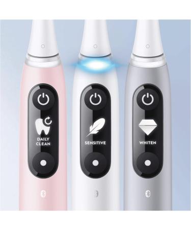 Buy Oral-B iO 6 Electric Toothbrush - Bluetooth White & Pink 2 Handles 3 Brushes | International Shipping Available - Buy Online on GoSupps.com
