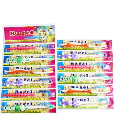 Gatuida Whitening Toothbrush - 36 Pcs Cartoon Toddler Cleaning Brush | Sensitive Toothbrush for Kids - International Shipping Available - Buy Online on GoSupps.com