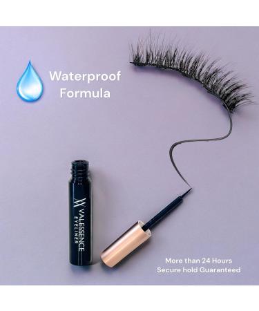 Magnetic Eyelashes with Eyeliner Kit | 8 Natural Looking Reusable Lashes | No Glue Waterproof Easy Application - Buy Online on GoSupps.com