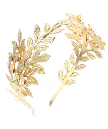 Frcolor Bridal Headband | Golden Leaf Baroque Headpiece | Vintage Bridal Accessories for International Shipping - Buy Online on GoSupps.com