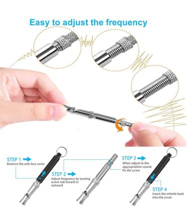 Adjustable Dog Pipe Whistle - High Frequency & Loud | Effective Dog Training | 2 Pack - International Shipping Available - Buy Online on GoSupps.com