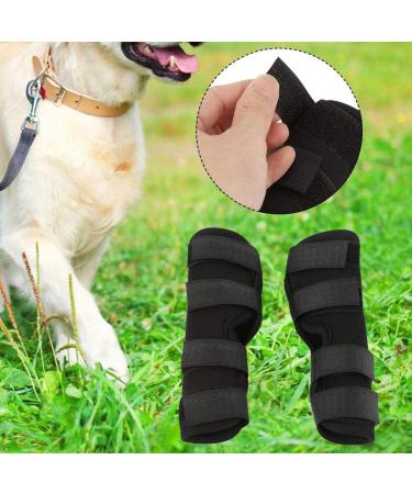 2PCS Dog Leg Brace Dogs foreleg/Rear Legs Surgical Injury Wound Protector Hock Joint Wraps Kneecap for Injuries Sprains Arthritis (Black M) - Buy Online on GoSupps.com