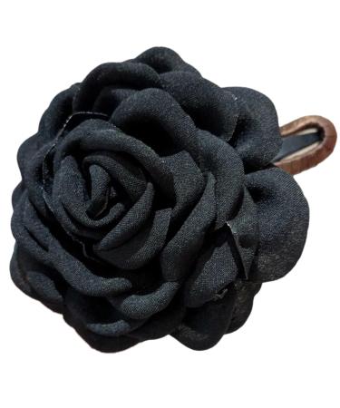 AJOIDR Sweet Ballet Flower Hair Clip Large Rose Hairpin Duckbill Hairclip Hair Barrettes for Women SideBangs Hair Styling Tool