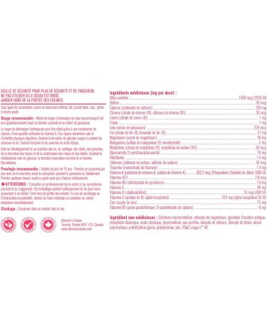 Prenatal Vitamins with 1000mcg Folate Folic Acid Prepares You for Conception and Childbearing 23 Vitamins and Minerals Includes Iron Calcium Vitamin D Biotin 90 Days Supply - Allmom's Choice - Buy Online on GoSupps.com