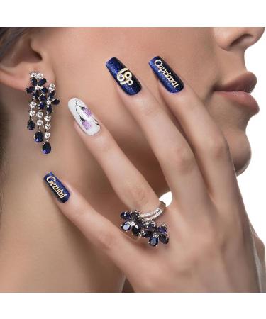 NICENEEDED 36 PCS Twelve Zodiac Nail Charms and Nail Rhinestones Pendants Set 3D Twelve Constellation Alloy Nails Art Charm Decorations Dangles Nail Pendants Jewelry for Summer DIY - Buy Online on GoSupps.com