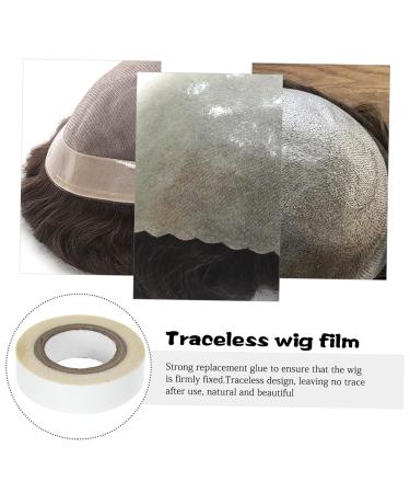 HONMEET 1 Roll Wig Film Lace Wig Tape Strips Hair Glue for Lace Wigs Hair Tape Toupee Adhesive Tape Hair Extension Tape Lace Front Wig Tape Ultra Hold Lace Tape for Wigs Tissue White 4.70X4.70X1.30CM White - Buy Online on GoSupps.com