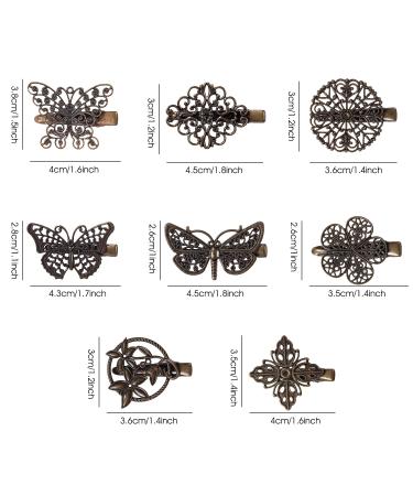 Shop Cinaci 32-Piece Vintage Leaf Flower Butterfly Hair Clip Set - Retro Bronze Hairpins for Women & Girls - International Shipping Available - Buy Online on GoSupps.com