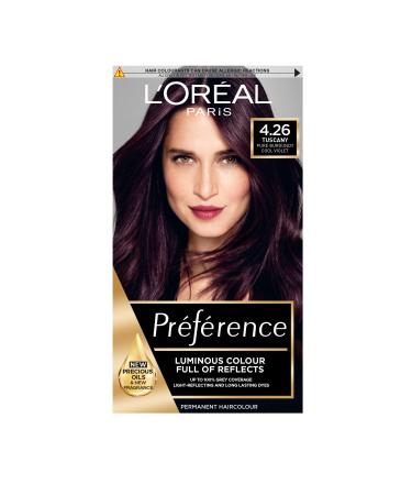 L'Oreal Paris Preference Hair Dye Long Lasting Luminous Permanent Hair Colour 4.26 Tuscany TUSCANY 4.26 - Buy Online on GoSupps.com