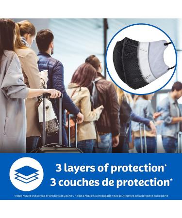 Kleenex Ultra Pro 3-Layer Face Mask (Pack of 15) Dermatologically Tested Soft Elastic Ear Loop Adjustable Nose Clip Black Ultra Pro ct - Buy Online on GoSupps.com