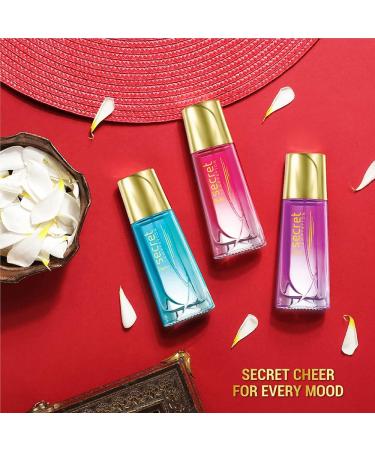 Secret's Temptation Fragrance Gift Set With Ruby Daisy & Jazz Long Lasting Perfume Spray For Women Pack Of 3 (30ml Each) Luxury Perfume Floral Scent - Buy Online on GoSupps.com