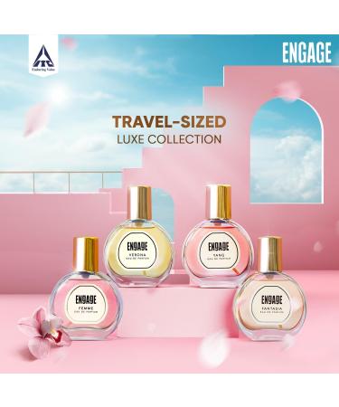 En-gage Gift Set - Luxury Perfume Gifts For Women 100ml Long Lasting Smell Women Perfume Best Wedding Gift Hamper by ITC Eau De Parfum for Girls Travel Sized Perfume Combo 25ml x 4 - Buy Online on GoSupps.com