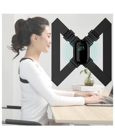 Meltor back belt straight the attitude intelligently with vibration reminder of the converter posture trainer attract women back protection belt adjustable reminding angles and straps