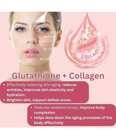 Glutathione Collagen Glow Gummies Glowing Skin Gummies Glutathione Collagen Glow Gummies for Dark Spot 2/3bottle Korean Collagen Gummies for Skin Care (3pcs) 60 count (Pack of 3) - Buy Online on GoSupps.com