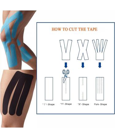 STpro 4 Way Stretch Elastic Waterproof Kinesiologie Tape 5 cm x 16.4 ft 1 Roll Blue 1 Roll Blue - Buy Online on GoSupps.com