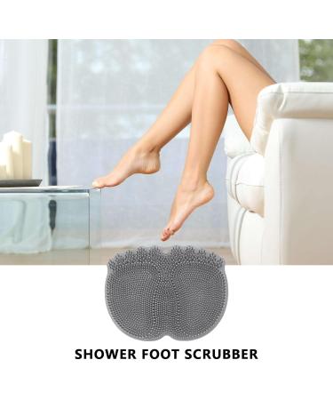 Abbto Foot Scrubber for Shower - Non-Slip Suction Cup Mat for Cleaning & Massaging Feet - Buy Online on GoSupps.com