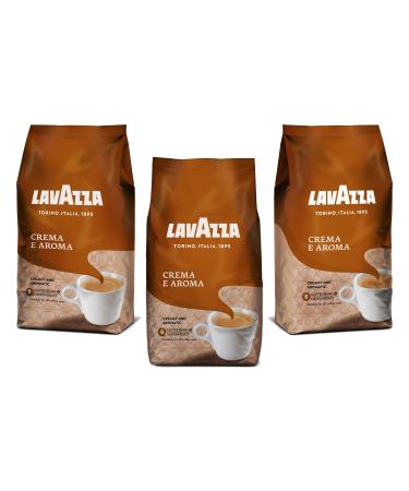 Lavazza Coffee Beans Crema E Aroma, Pack of 3, 3 x 1000g