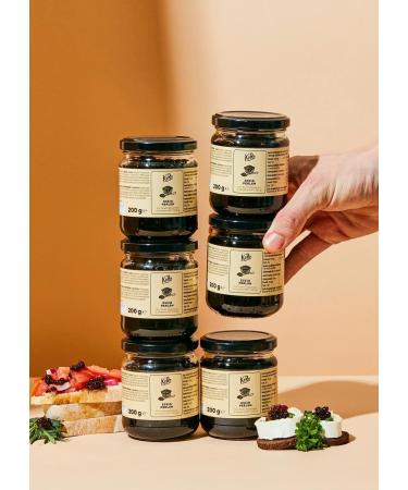 KoRo - Balsamic vinegar beads 6 x 200 g - Small soft beads with a liquid heart of Aceto Balsamico di Modena IGP - In an advantageous jar of 200 g - Vegan - For garnishing savory dishes - Buy Online on GoSupps.com