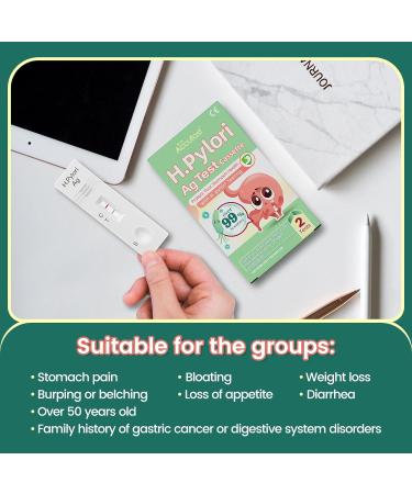 Accufast Helicobacter Pylori Quick Test - At-Home H.Pylori AG Stool Test Kit for Accurate Infection Self-Testing - Buy Online on GoSupps.com