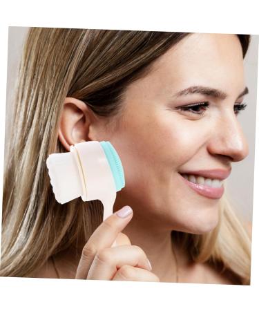 Healeved Manual Face Brush Face Washing Cleaner Pore Deep Cleansing Brush Face Scrubber Face Brush with Holder Facial Cleansing Tool Face Cleaning Brush Facial Brush Facial Cleansing Brush - Buy Online on GoSupps.com
