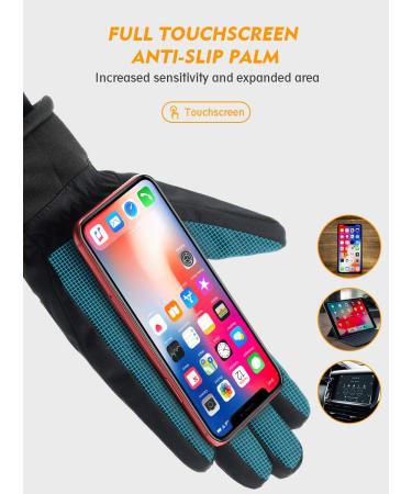 Trendoux Waterproof Winter Gloves for Men & Women - Thermal Touchscreen Cycling Running Skiing - Warm 3M Thinsulate Black - Buy Online on GoSupps.com