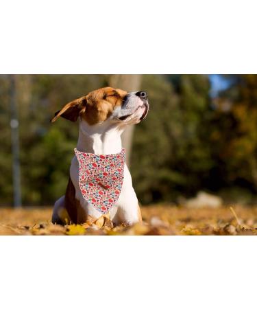 Unique Style Paws Dog Sandanas | Washable Cotton Adjustable Towel for Small & Medium Dogs & Cats - Pumpkin Design - Buy Online on GoSupps.com