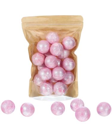 20 Pcs 0.53 oz Pink Bath Bombs Bath Fizzies with Shea Butter Mini Bath Balls for Women Kids Relaxing Refreshing Bath Bombs Gift Set with Glitter for Bubble Spa - Buy Online on GoSupps.com