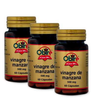 BIODIS Laboratories SL Apple cider vinegar 500 mg 60 capsules packaging 3 hours