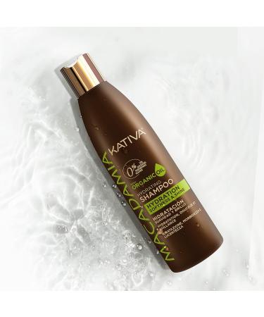 Kativa Macadamia Hydrating Shampoo - 8.45 fl oz | Organic Macadamia Oil | Hydrates and Strengthens Dry Hair | Sulfate, Gluten, Paraben, and Salt Free - Buy Online on GoSupps.com