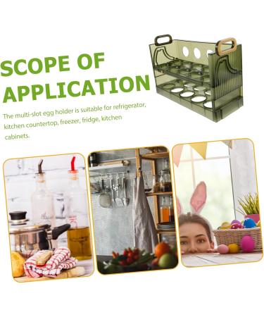 Alipis Egg Storage Box Refrigerator 30 Grid Egg Holder Plastic Egg Storage Tray Dog Dispenser Clamshell 1958U35Y8MV - Buy Online on GoSupps.com