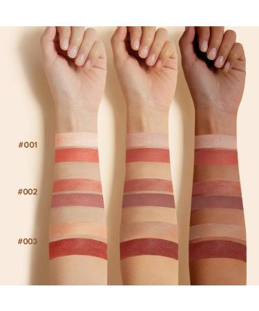 Shop Cream Blush for Cheeks Eyes & Lips - Buildable Matte Finish 2-Color Set #002 + #003 | International Shipping - Buy Online on GoSupps.com
