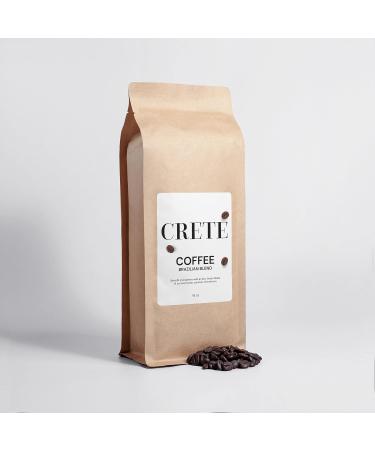CRETE's Organic Arabica split-roasted brazillian blend coffee - 100% Harmone Free Antibitoc Free Lactose Free Sugar Free Gluten Free Allergen Free Non GMO Corn Free and Vegan - Buy Online on GoSupps.com