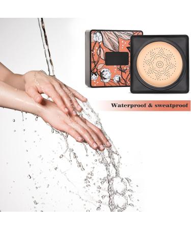 Boobeen - Foundation Mushroom Head Air Cushion - Base Makeup CC Cream Moisturizing Natural Concealer Lasting Nude Makeup - Brightening Pigment BB Cream Foundation Even Skin Tone 50 g (Pack of 1) Natural skin tone - Buy Online on GoSupps.com