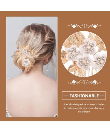 minkissy 1 Set Flower Headpieces Wedding Bride Hair Pin Hair Comb Bridal Hair Accessories for Women Girls - Buy Online on GoSupps.com