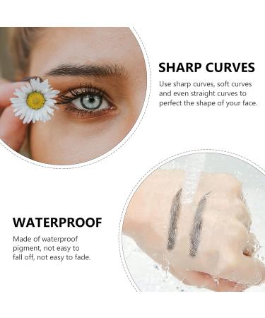 Didiseaon 10 sheets Imitation Temporary Brow Tattoos Eyebrow False Eyebrows D Stickers Waterproof Hair-like 21.5X14cm Black - Buy Online on GoSupps.com