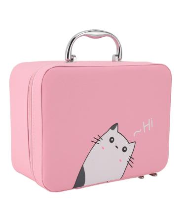 Eyelash Extension Storage Box Smooth Open Durable Waterproof Nail Tool Storage Box Pink for Travel (Pink)