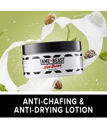 Nutt Butter Men's Lotion - Essential Oils with Eucalyptus & Aloe - Anti-Aging & Anti-Chafing Cream - 8 oz by Tame the Beast - Buy Online on GoSupps.com